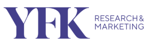 YFK Research & Marketing blauwe letters logo home