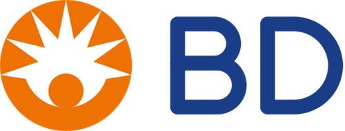 BD Kiestra Lab Automation B.V. logo home blauwe letters in afkorting met oranje teken