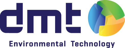 DMIT Environmental Technology in blauwe letters logo home