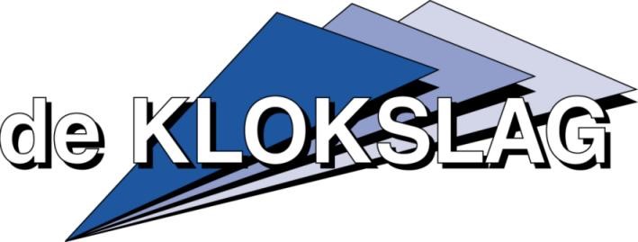 de Klokslag Engineering BV logo letters met blauw icoon