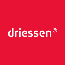 Driessen Uitzendbureau Friesland Logo Rood Wit