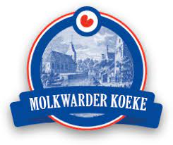 Bakkerij Molkwar logo fries blauw wit rood molkwarder koeke