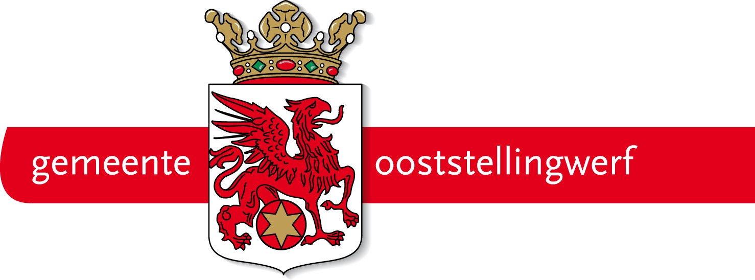 Gemeente Ooststellingwerf logo rood wit goud groen