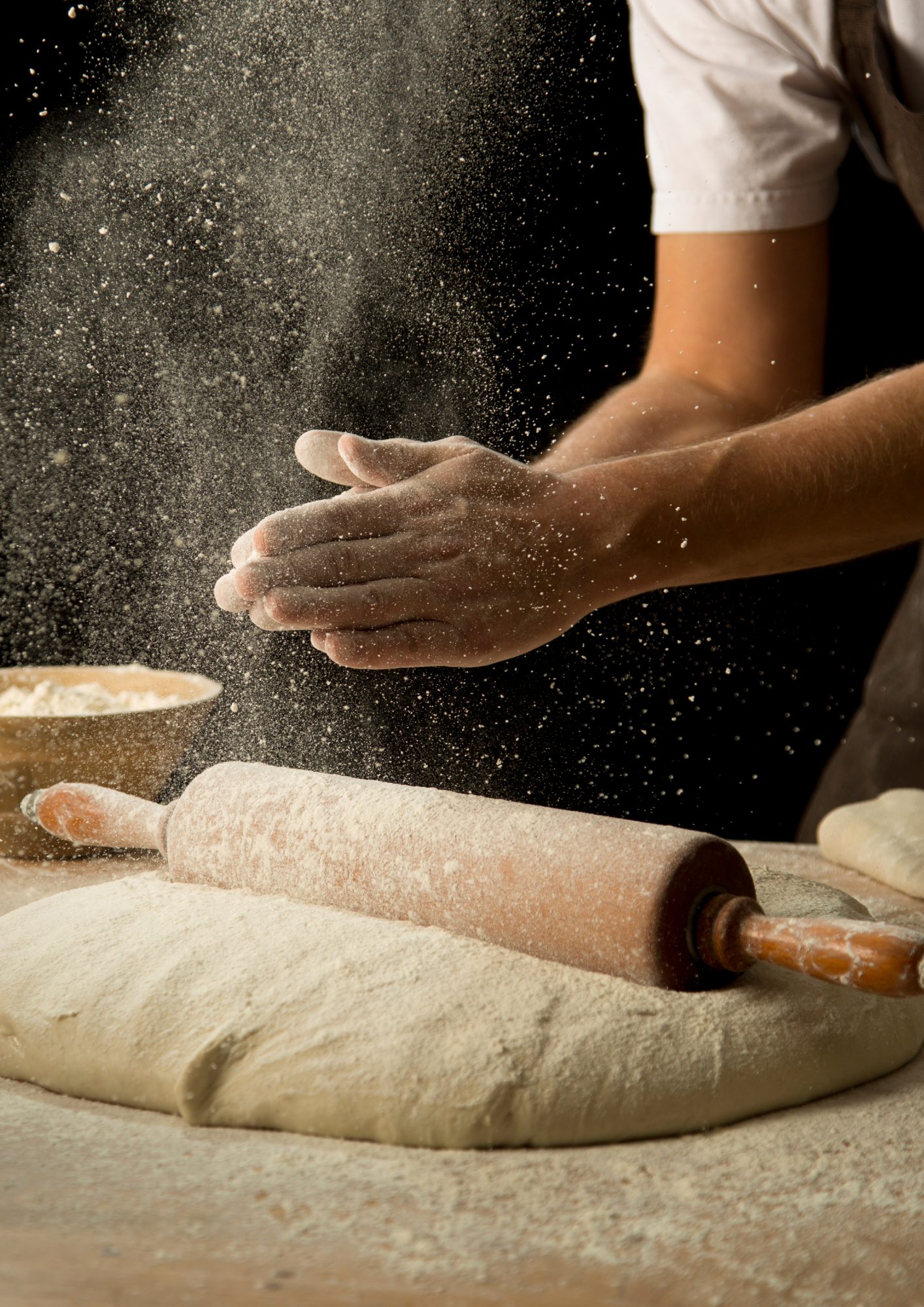 Bakkerij van der Kloet deeg deegroller bakker handen