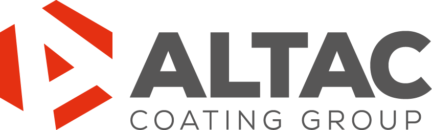 Altac Coating Group logo grijs rood