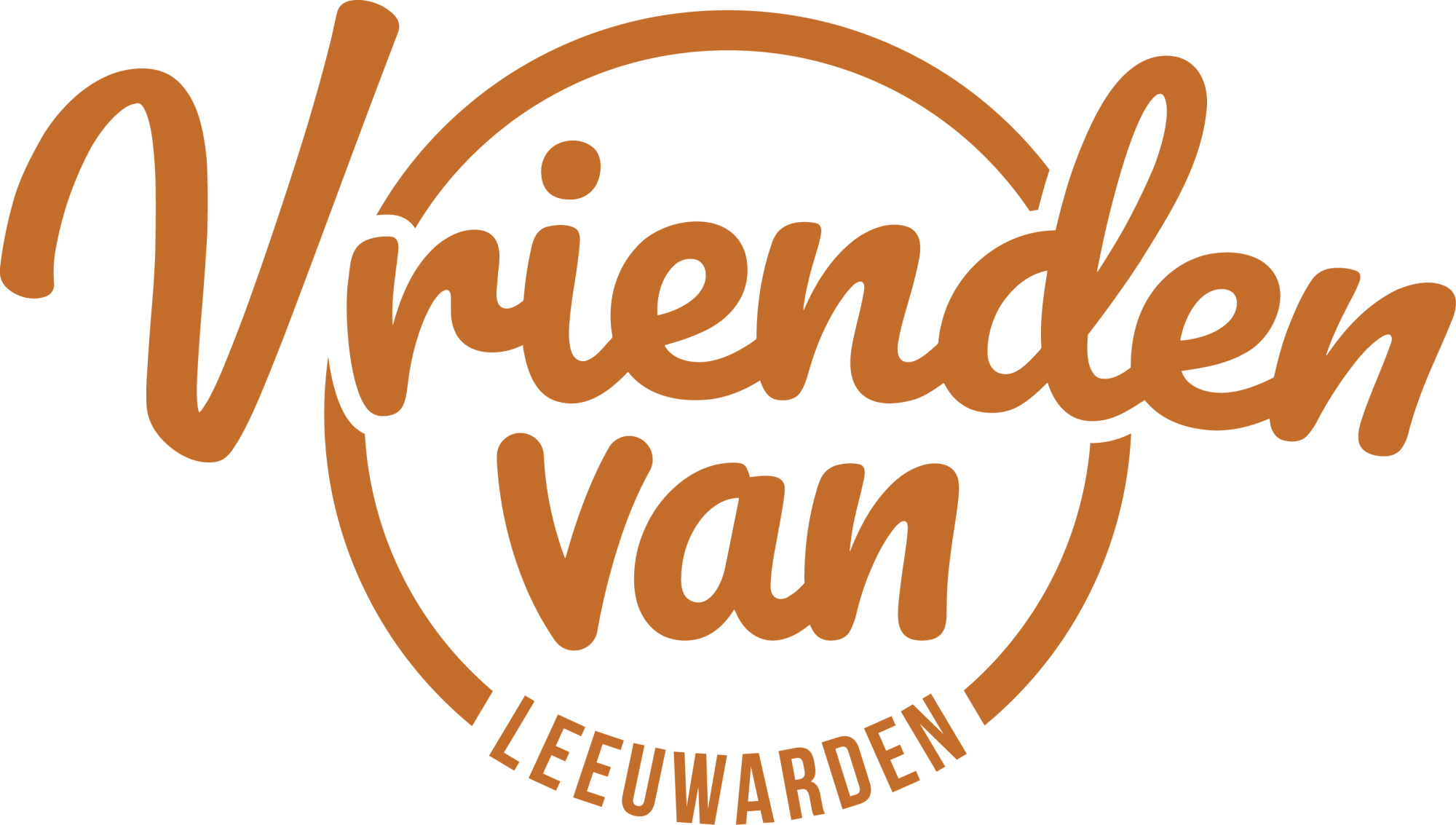 Vrienden van Leeuwarden logo oranje