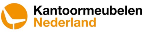 Kantoormeubelen Nederland logo zwart wit oranje